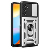 Nevarium Samsung Galaxy A35 5G Uyumlu Kılıf Pars Lens Sürgülü Yüzüklü Standlı Korumalı Kılıf