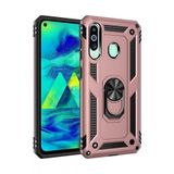 Nevarium Samsung Galaxy A60 Uyumlu Kılıf Tank Yüzüklü Silikon Kapak - Rose