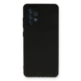Nevarium Samsung Galaxy A73 5G Kılıf Yumuşak Dokulu Kamera Korumalı Silikon - Siyah