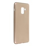 Nevarium Samsung Galaxy A8 Plus 2018 Kılıf Yumuşak Dokulu Silikon Premium - Gold