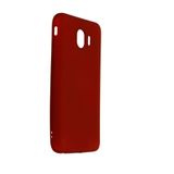 Nevarium Samsung Galaxy J4 Kılıf Yumuşak Dokulu Silikon Premium - Bordo