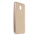 Nevarium Samsung Galaxy J4 Kılıf Yumuşak Dokulu Silikon Premium - Gold
