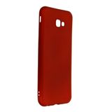 Nevarium Samsung Galaxy J4 Plus Kılıf Yumuşak Dokulu Silikon Premium - Bordo