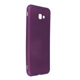Nevarium Samsung Galaxy J4 Plus Kılıf Yumuşak Dokulu Silikon Premium - Mürdüm