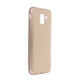 Nevarium Samsung Galaxy J6 Kılıf Yumuşak Dokulu Silikon Premium - Gold