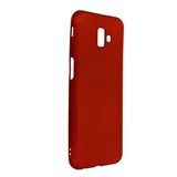 Nevarium Samsung Galaxy J6 Plus Kılıf Yumuşak Dokulu Silikon Premium - Bordo