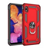 Nevarium Samsung Galaxy M10 Uyumlu Kılıf Tank Yüzüklü Silikon Kapak - Kırmızı