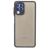 Nevarium Samsung Galaxy M32 Kılıf Mat Kamera Korumalı Silikon Montreal - Siyah