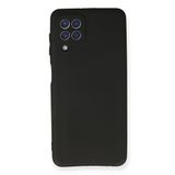 Nevarium Samsung Galaxy M32 Uyumlu Kılıf Yumuşak Dokulu Silikon First - Siyah