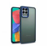 Nevarium Samsung Galaxy M33 Kılıf Arkası Şeffaf Kenar Korumalı Silikon Flora