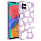 Nevarium Samsung Galaxy M33 Kılıf Desenli içi Kadife Kamera Korumalı Silikon Epoksi