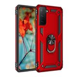 Nevarium Samsung Galaxy S21 Plus Kılıf Tank Yüzüklü Yüksek Korumalı Silikon Sofya - Kırmızı