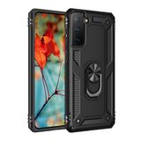 Nevarium Samsung Galaxy S21 Plus Kılıf Tank Yüzüklü Yüksek Korumalı Silikon Sofya - Siyah