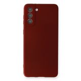 Nevarium Samsung Galaxy S21 Plus Kılıf Yumuşak Dokulu Silikon Premium - Bordo