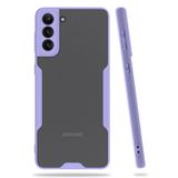 Nevarium Samsung Galaxy S21 Plus Uyumlu Kılıf Mat Kamera Korumalı Silikon Platin - Lila