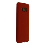 Nevarium Samsung Galaxy S8 Kılıf Yumuşak Dokulu Silikon Premium - Bordo