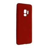 Nevarium Samsung Galaxy S9 Kılıf Yumuşak Dokulu Silikon Premium - Bordo