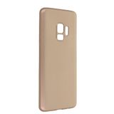 Nevarium Samsung Galaxy S9 Kılıf Yumuşak Dokulu Silikon Premium - Gold