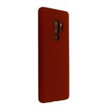 Nevarium Samsung Galaxy S9 Plus Kılıf Yumuşak Dokulu Silikon Premium - Bordo