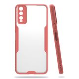 Nevarium Vivo Y20 Uyumlu Kılıf Arkası Mat Kamera Korumalı Silikon - Pembe