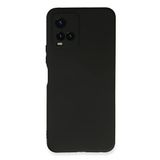 Nevarium Vivo Y21S Uyumlu Kılıf Yumuşak Dokulu Silikon First - Siyah