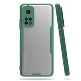 Nevarium Xiaomi Mi 10T 5G Uyumlu Kılıf Arkası Mat Kamera Korumalı Silikon - Koyu Yeşil