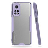 Nevarium Xiaomi Mi 10T Pro 5G Uyumlu Kılıf Arkası Mat Kamera Korumalı Silikon - Mor