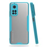 Nevarium Xiaomi Mi 10T Pro Uyumlu Kılıf Kamera Korumalı Arkası Mat Silikon - Mavi
