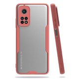 Nevarium Xiaomi Mi 10T Pro Uyumlu Kılıf Kamera Korumalı Arkası Mat Silikon - Pembe