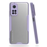 Nevarium Xiaomi Mi 10T Uyumlu Kılıf Kamera Korumalı Arkası Mat Silikon - Lila