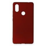 Nevarium Xiaomi Mi 8 SE Kılıf Yumuşak Dokulu Silikon Premium - Bordo