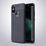 Nevarium Xiaomi Mi 8 SE Uyumlu Kılıf Deri Dokulu Kamera Korumalı Silikon - Lacivert