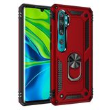 Nevarium Xiaomi Mi Note 10 Lite Uyumlu Kılıf Tank Yüzüklü Silikon Kapak - Kırmızı