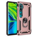 Nevarium Xiaomi Mi Note 10 Lite Uyumlu Kılıf Tank Yüzüklü Silikon Kapak - Rose