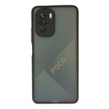 Nevarium Xiaomi Poco F3 Uyumlu Kılıf Kamera Korumalı Arkası Mat Montreal Silikon - Siyah