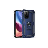 Nevarium Xiaomi Poco F3 Uyumlu Kılıf Tank Yüzüklü Silikon Sofya - Lacivert
