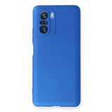 Nevarium Xiaomi Poco F3 Uyumlu Kılıf Yumuşak Dokulu Premium Silikon - Mavi