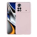 Nevarium Xiaomi Poco M4 Pro 4G Uyumlu Kılıf Silikon Yumuşak Dokulu Premium- Rose Gold