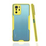 Nevarium Xiaomi Poco X3 GT Uyumlu Kılıf Arkası Mat Kamera Korumalı Silikon - Sarı