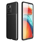 Nevarium Xiaomi Poco X3 GT Uyumlu Kılıf Karbon Dokulu Silikon - Siyah