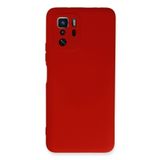 Nevarium Xiaomi Poco X3 GT Uyumlu Kılıf Lansman içi Kadife Nano Silikon - Kırmızı
