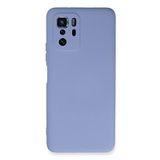 Nevarium Xiaomi Poco X3 GT Uyumlu Kılıf Lansman içi Kadife Nano Silikon - Lila