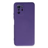 Nevarium Xiaomi Poco X3 GT Uyumlu Kılıf Lansman içi Kadife Nano Silikon - Mor