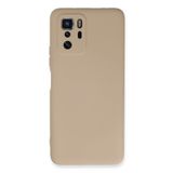 Nevarium Xiaomi Poco X3 GT Uyumlu Kılıf Lansman içi Kadife Nano Silikon - Pudra