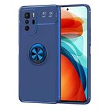 Nevarium Xiaomi Poco X3 GT Uyumlu Kılıf Yüzüklü Silikon Range - Mavi