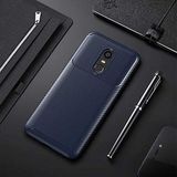 Nevarium Xiaomi Redmi 5 Plus Uyumlu Kılıf Karbon Dokulu Silikon - Lacivert