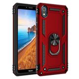 Nevarium Xiaomi Redmi 7A Uyumlu Kılıf Tank Yüzüklü Silikon Kapak - Kırmızı