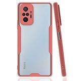 Nevarium Xiaomi Redmi Note 10 Pro Uyumlu Kılıf Kamera Korumalı Platin Silikon - Pembe