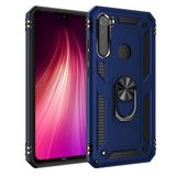Nevarium Xiaomi Redmi Note 8 Uyumlu Kılıf Tank Yüzüklü Silikon Kapak - Lacivert