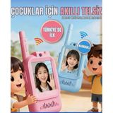 Nevarsa2023 Şarj Edilebilir Akıllı Çocuk Telsizi Smart Görüntülü Konuşma 4 Farklı Ses Efekti Walkie Talkie 2 Adet Oyuncak Telsiz